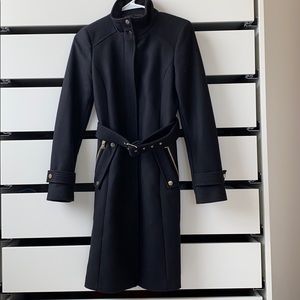 Women’s Zara black military style dress coat